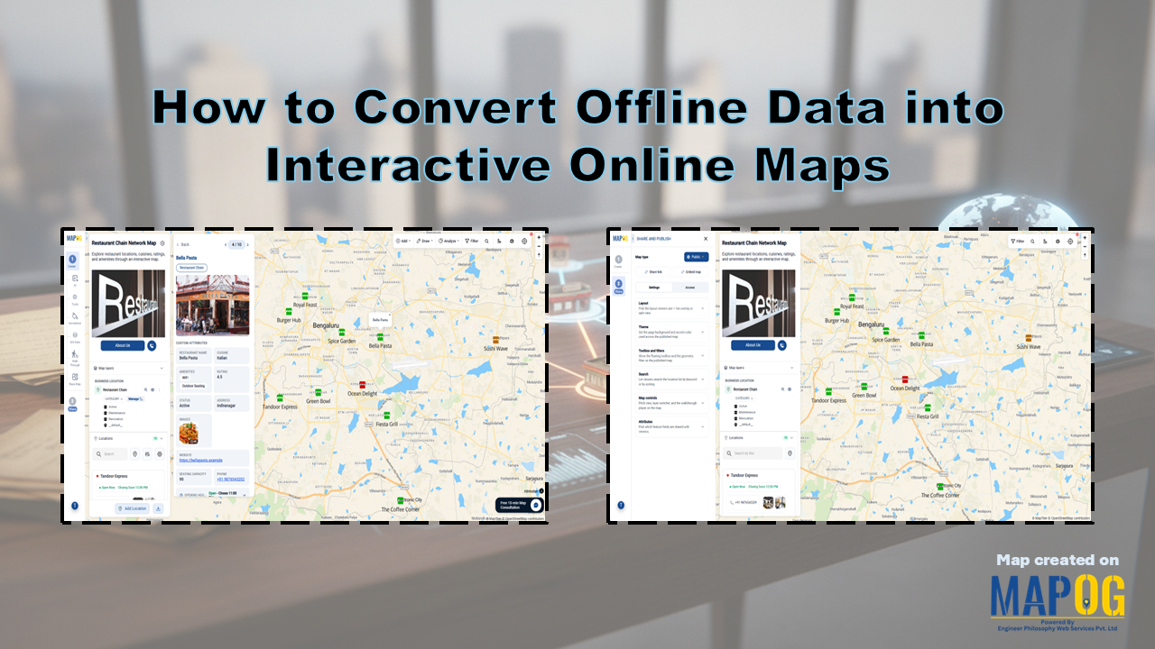 How to Convert Offline Data into Interactive Online Maps
