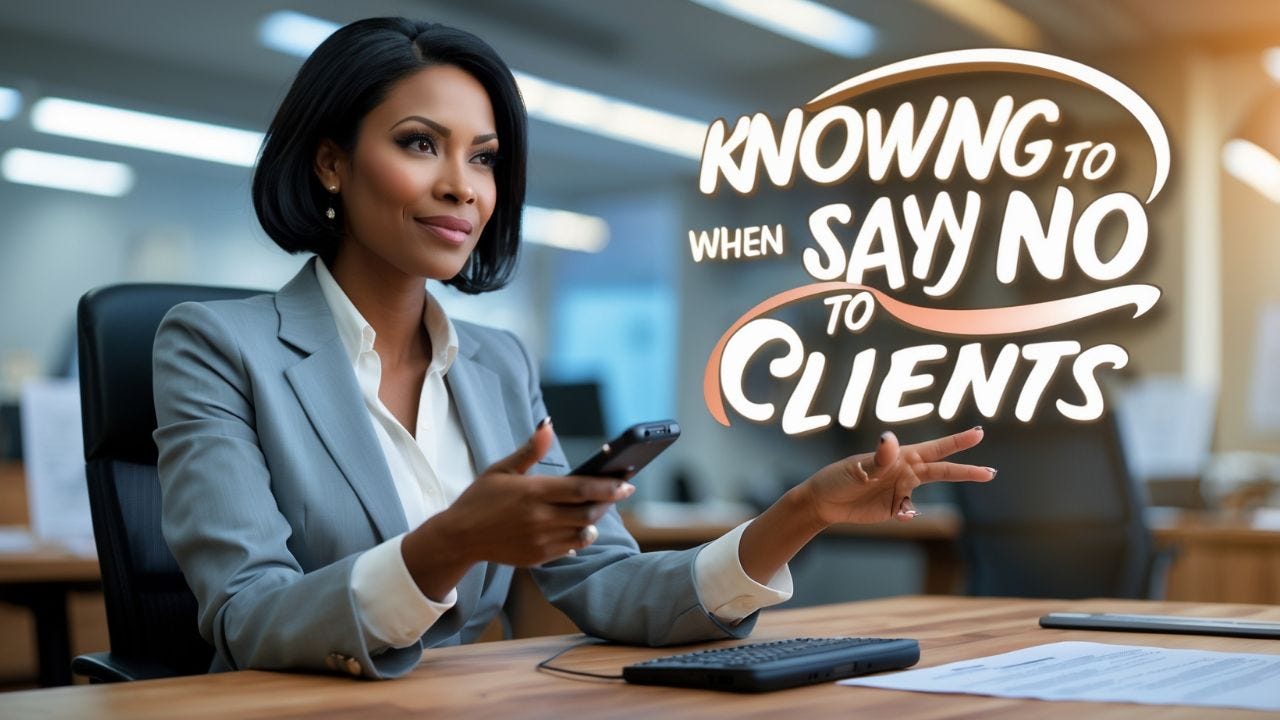 Knowing When to Say No to Clients.