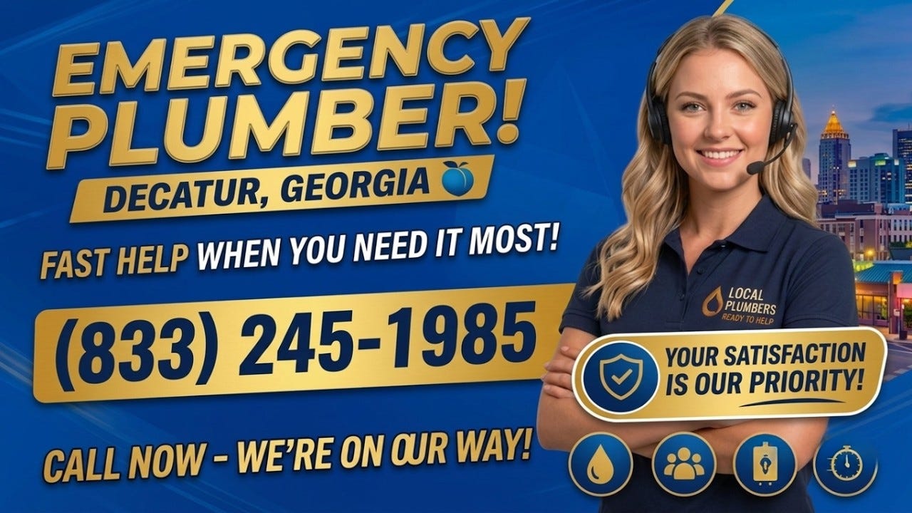 Need An Emergency Plumber In Decatur Georgia? Call 24/7