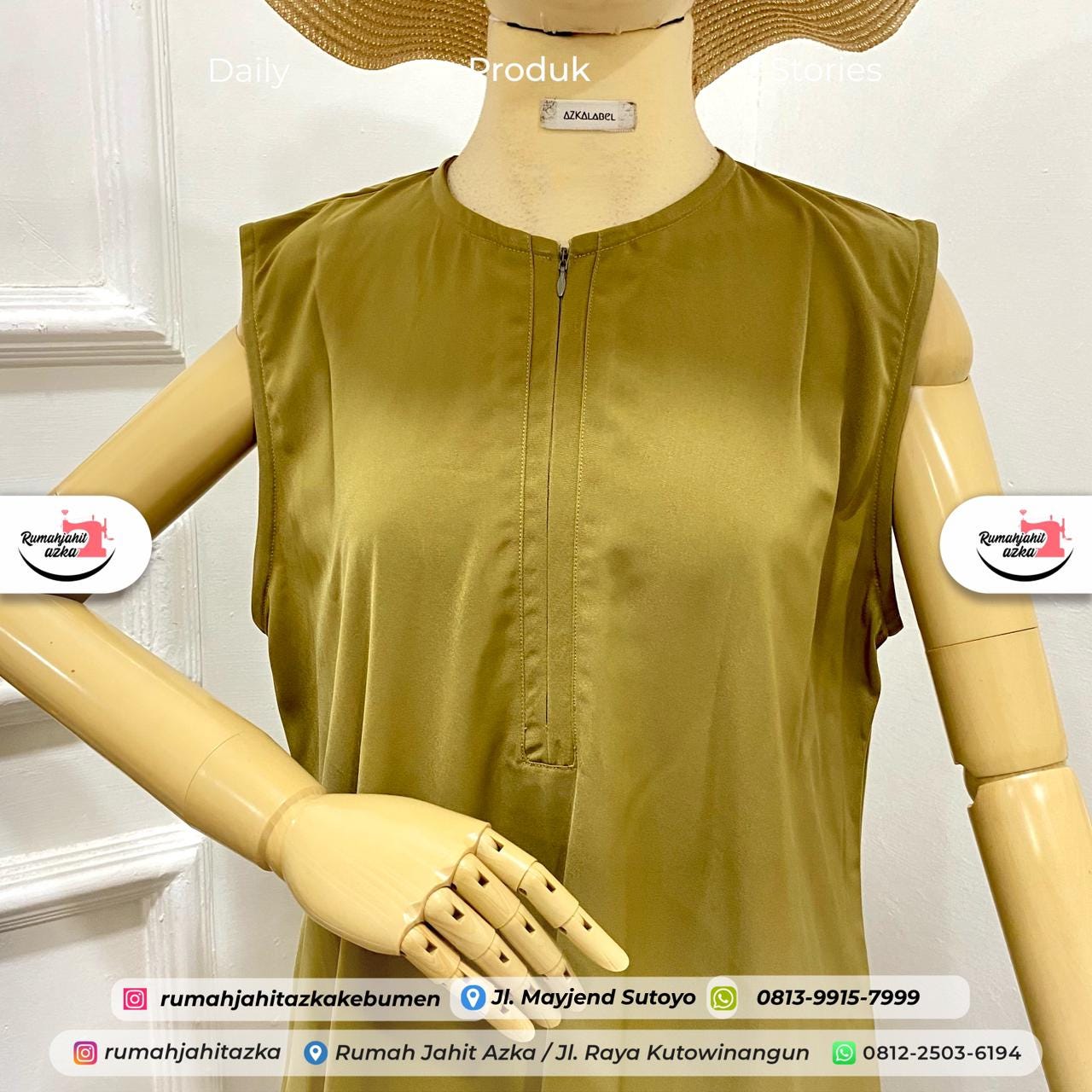 Baju Inner Panjang Polos by Rumah Jahit Azka