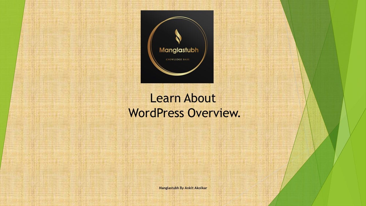 Learn About WordPress Overview