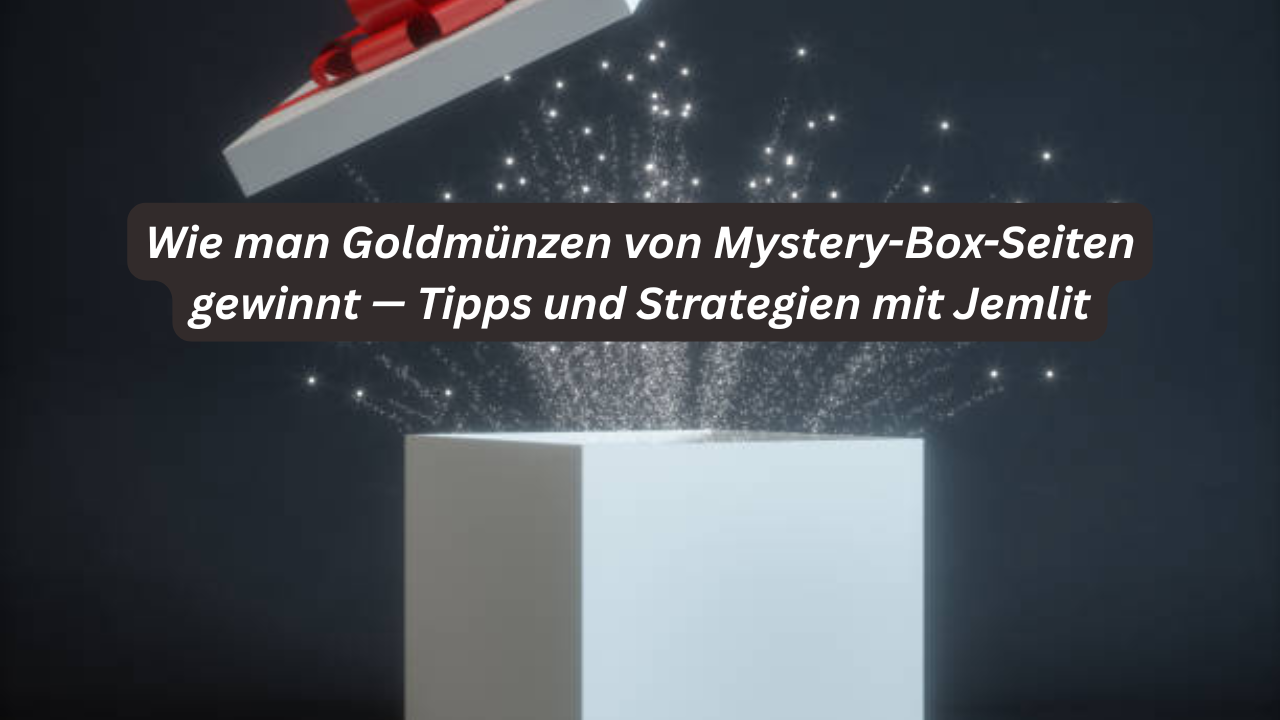 Wie man Goldmünzen von Mystery-Box-Seiten gewinnt — Tipps und Strategien mit Jemlit