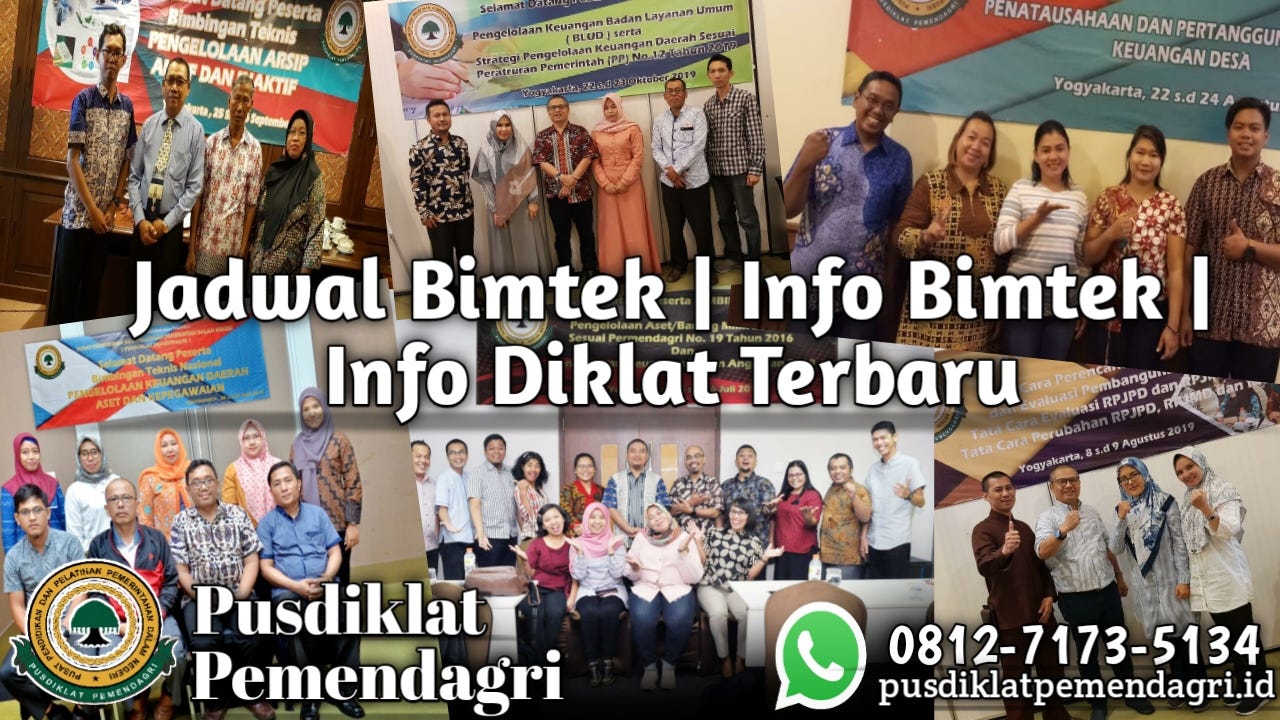 Jadwal Bimtek | Info Bimtek | Info Diklat Terbaru