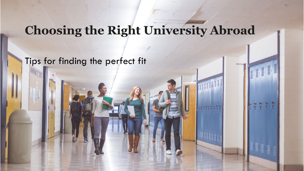 How to Choose the Right University to Study Abroad?