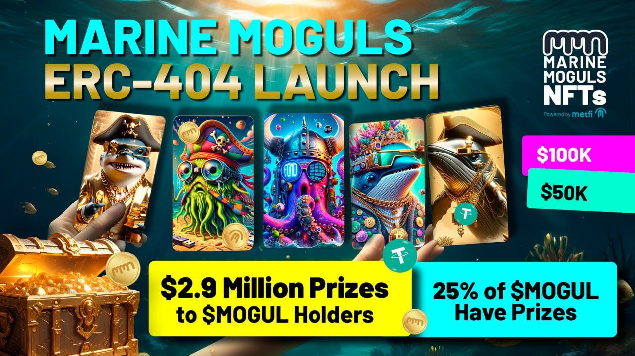 Dive Into the ERC-404 Future: Marine Moguls Are Now Live on the Blockchain!