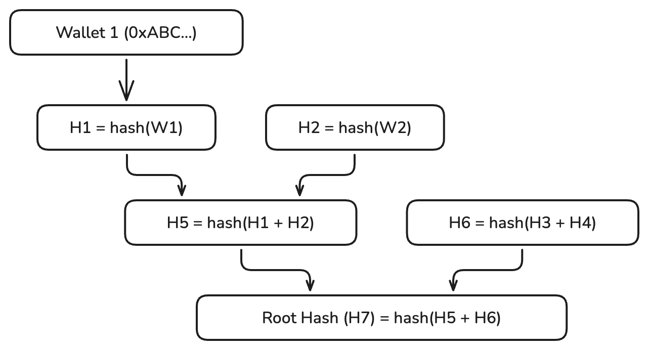 Figure 2. Proof of “wallet 1” membership