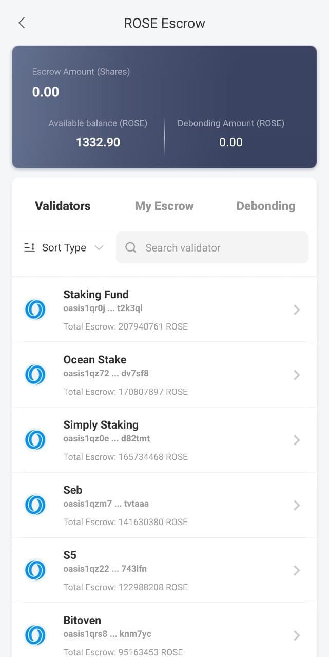 ROSE Staking [Guide for Bitpie Wallet] | by VYCL | Oasis Foundation | Medium