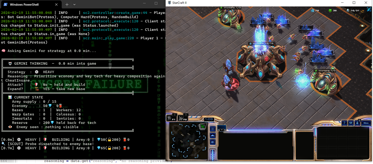 Teaching Claude & Gemini to Play StarCraft II: The General and the Soldier — 00IA.com