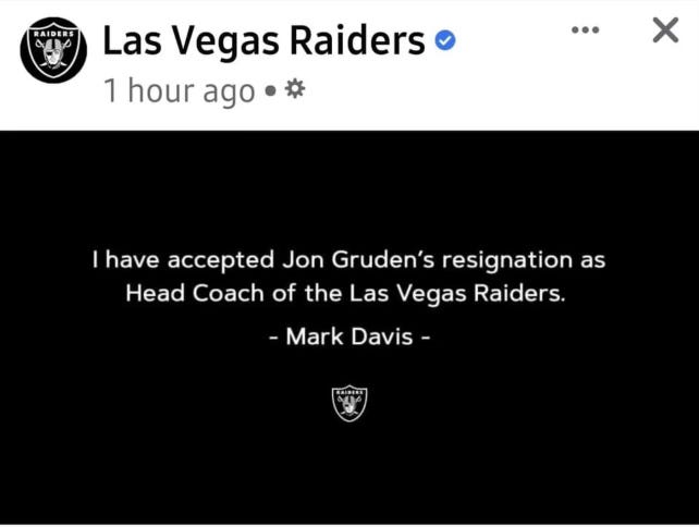 More Jon Gruden Email Released, Shows Him Calling Out Colin