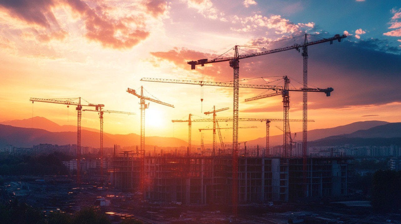 Forest of cranes