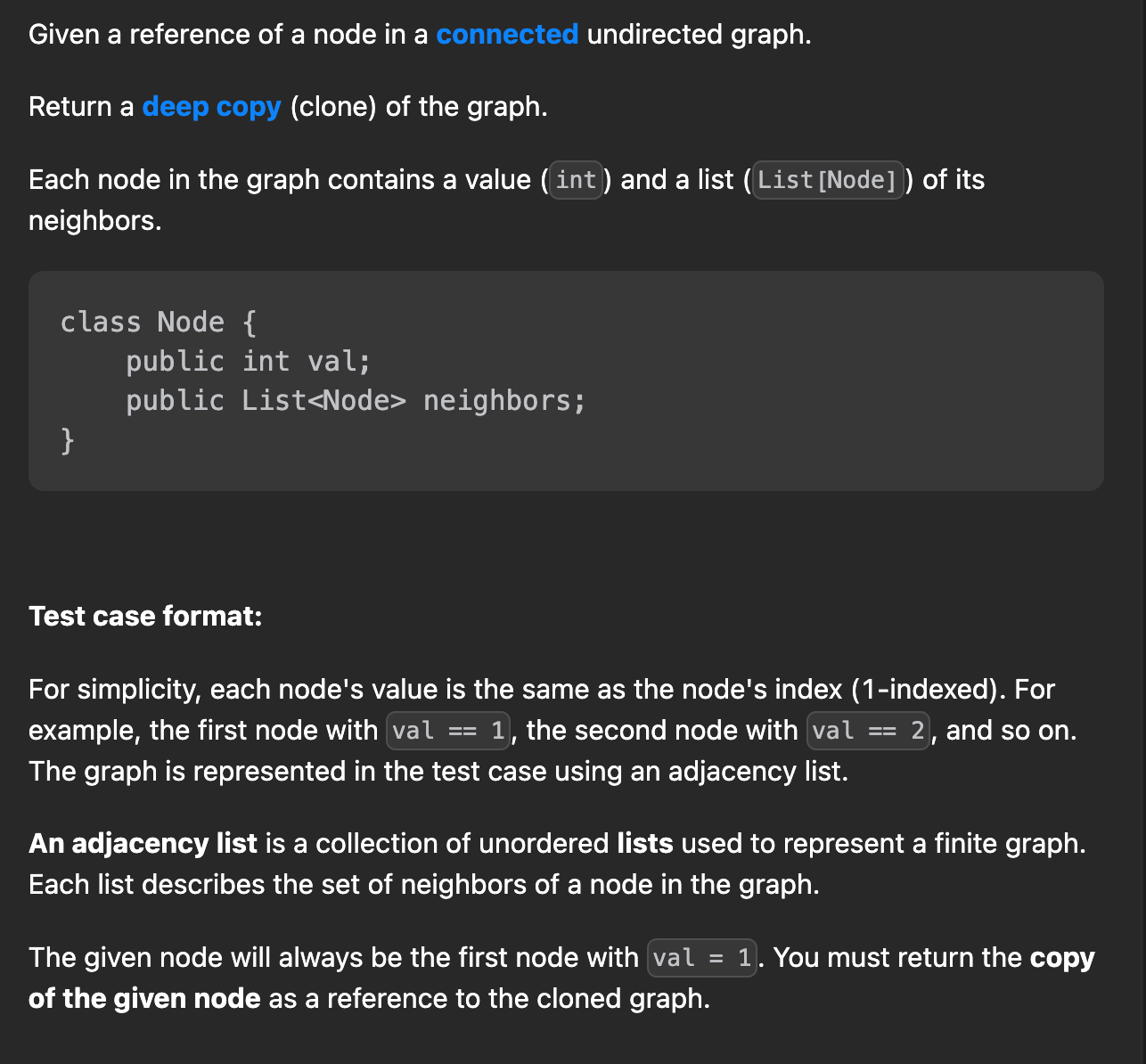 Clone Graph (Leetcode Medium)