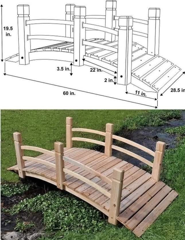 Wooden Bridge Design Plans Bridge