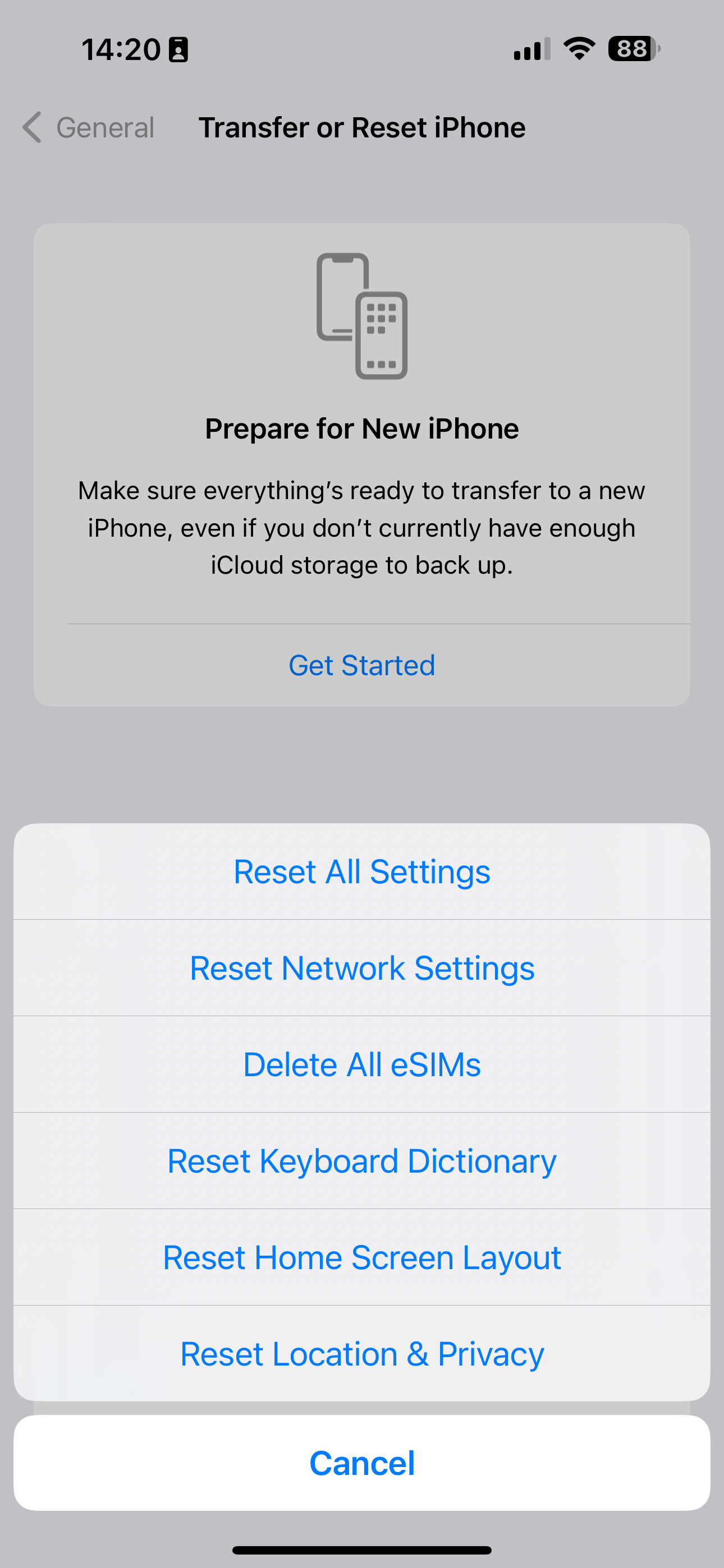 Reset All Setting VS Erase All Content and setting
