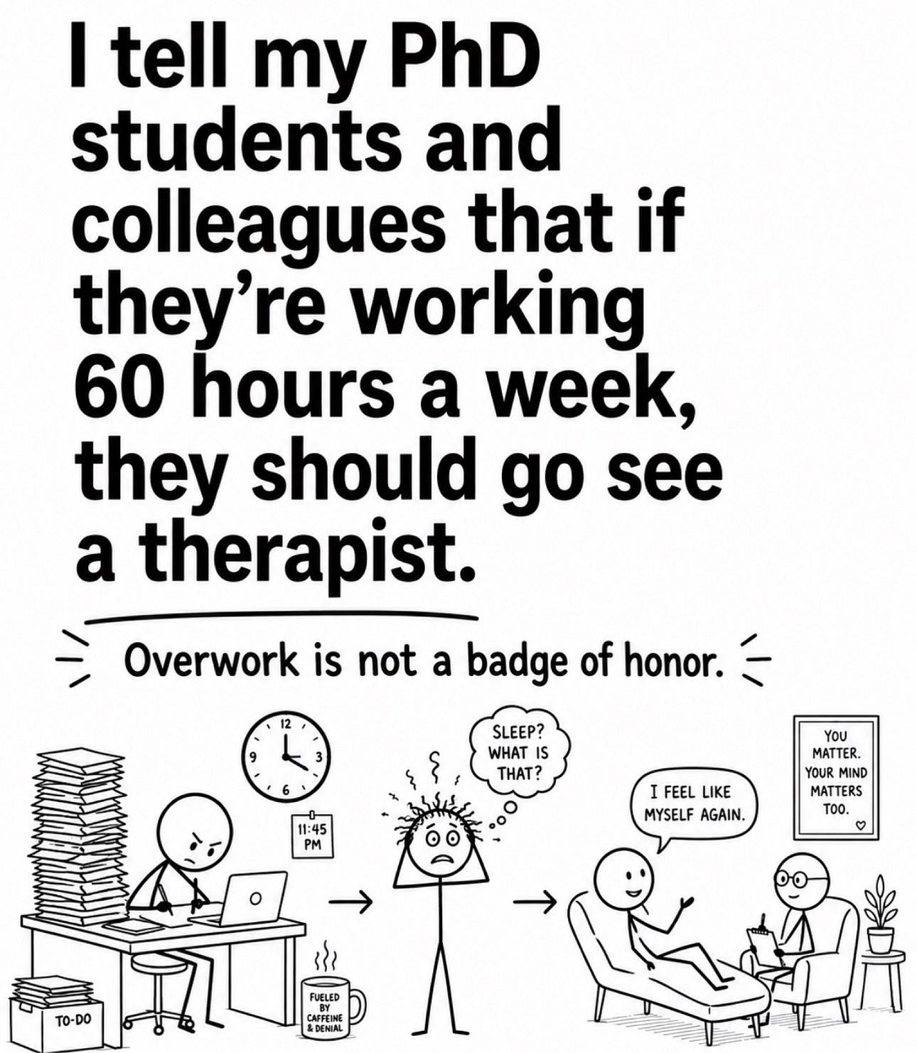 The PhD job market is not uncertain. People are anxious.
