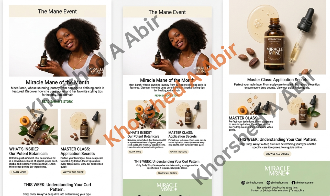 Email Template for eCommerce brand.