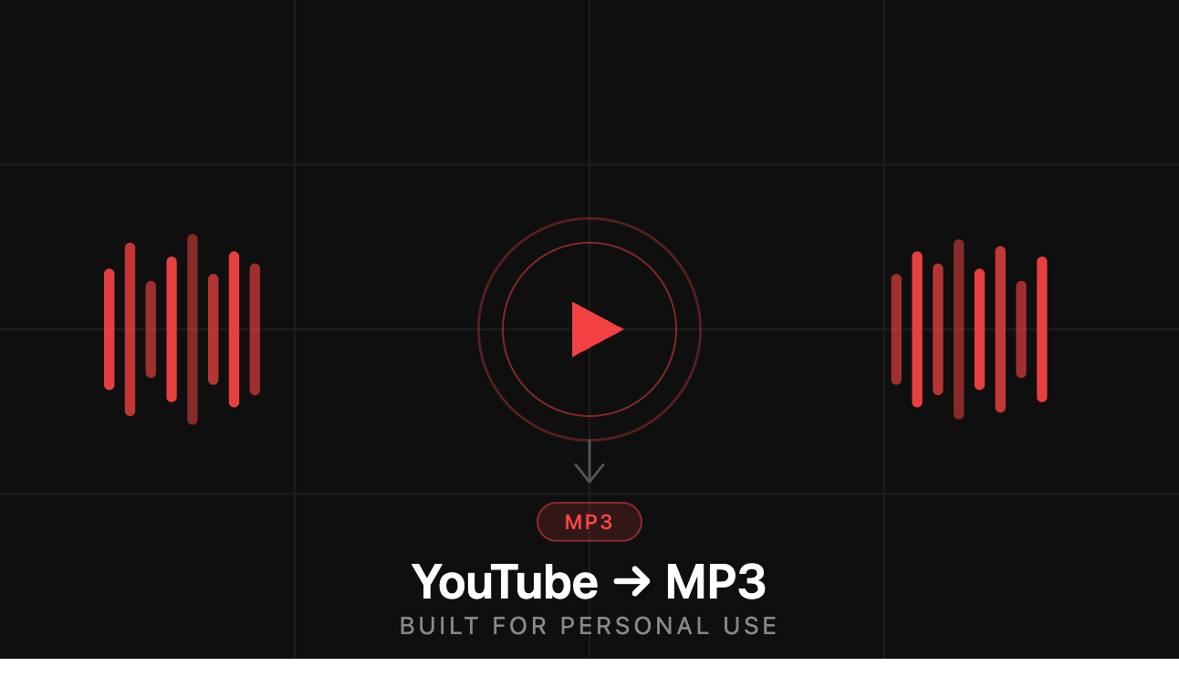 I Built a YouTube MP3 Downloader — Not Because I Had To, But Because I Started Drumming