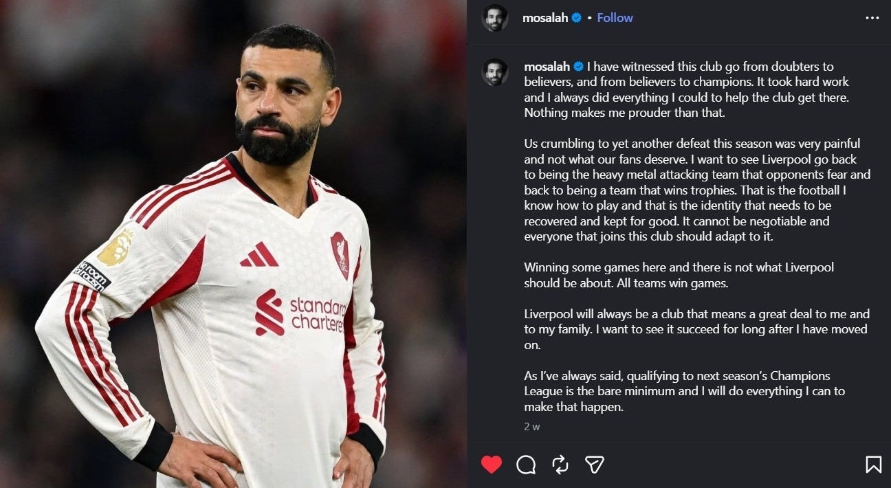 @mosalah Instagram — A direct message online