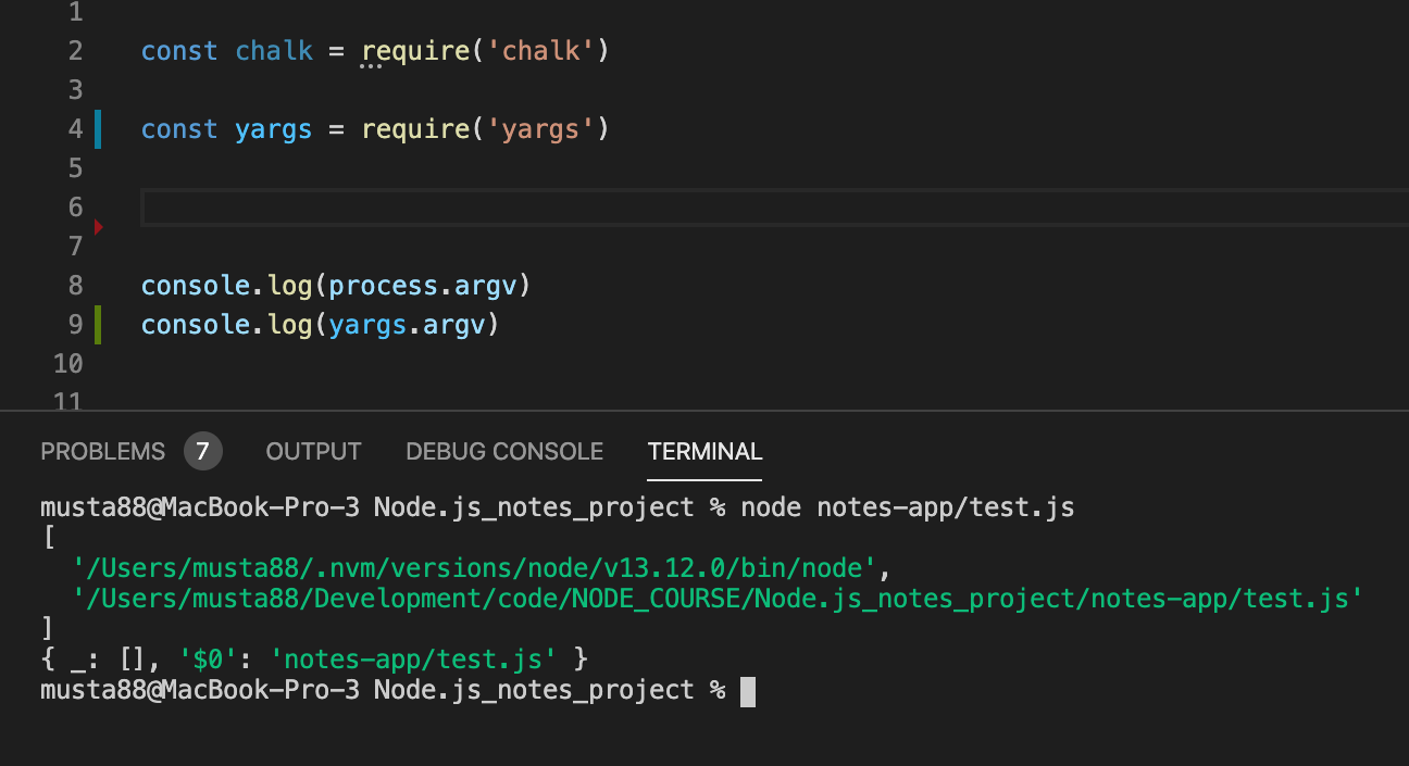 Node.js Module system Part 4( note-taking app)