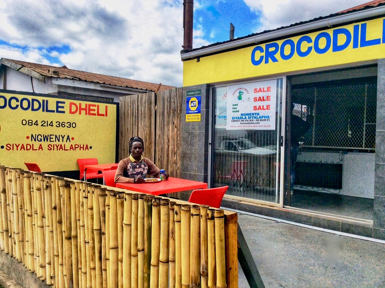 Tsaurayi and his butchery cum shisanyama in Pietermaritzburg. Photo: Wanda Hennig