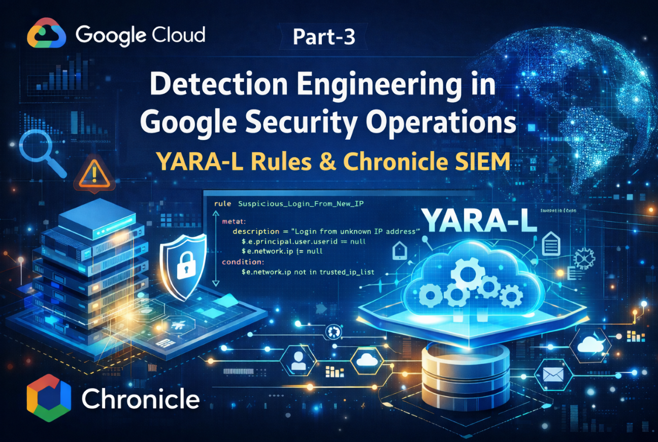 Detection Engineering in Google Security Operations: YARA-L Rules, Chronicle SIEM & Cloud Threat…