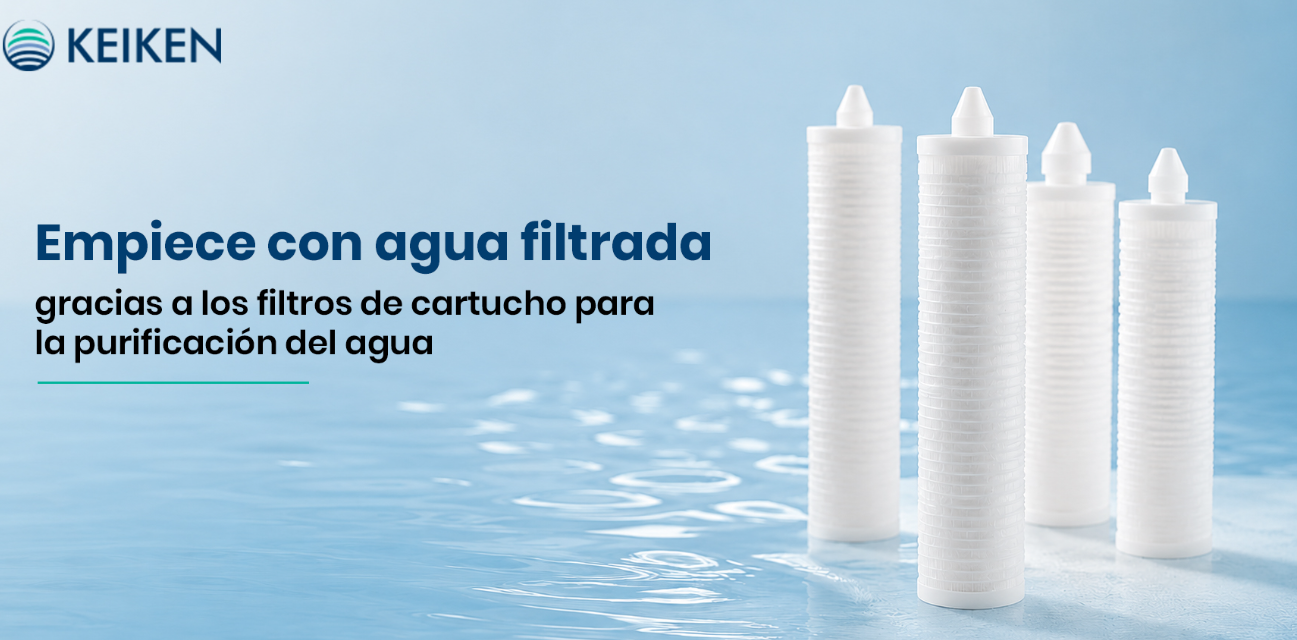 Empiece con agua filtrada gracias a los filtros de cartucho para la purificación del agua