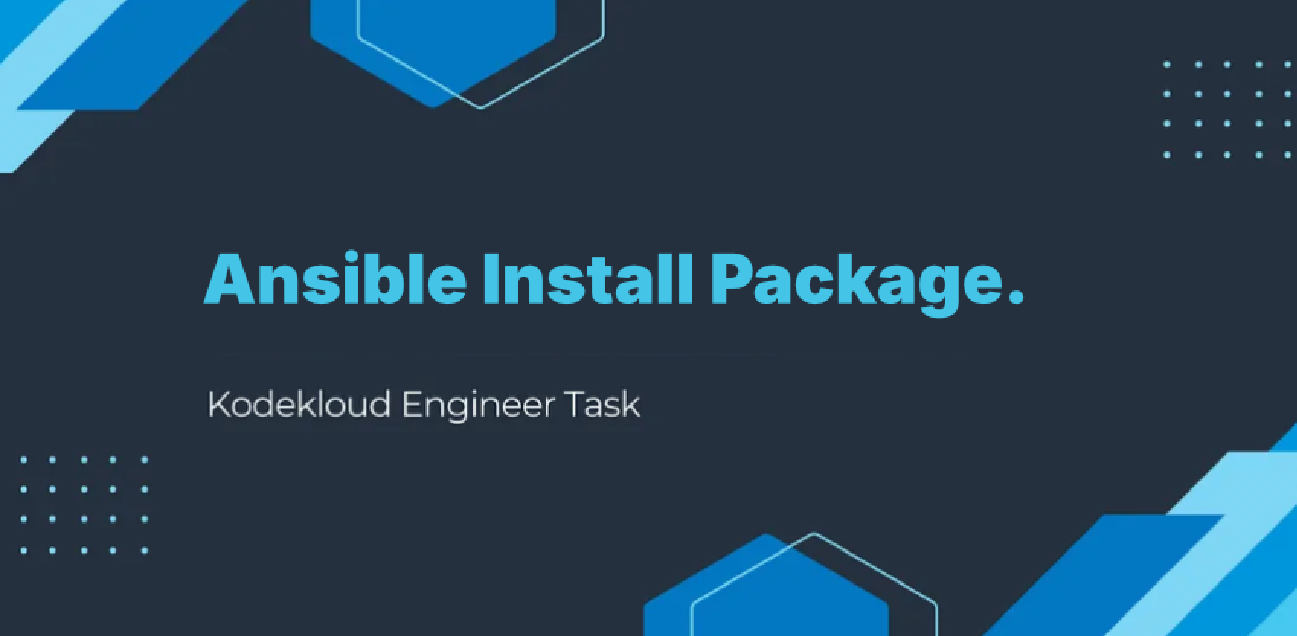 KodeKloud Engineer Day 87: Ansible Install Package.