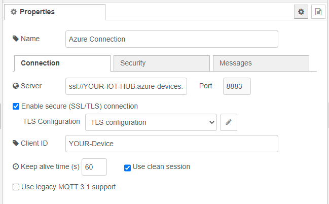 Connecting Node-Red to Azure Hub using MQTT nodes. | Kinkar | Medium