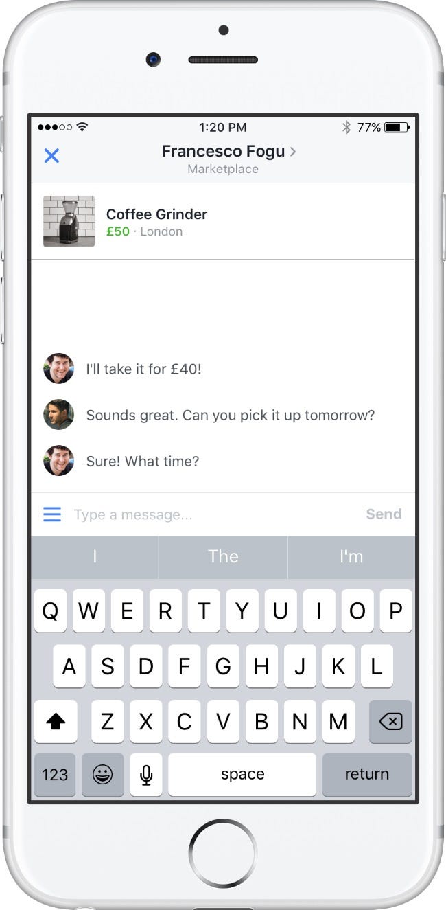 Facebook launching Marketplace in iOS app, facilitating easier private  buying & selling - 9to5Mac