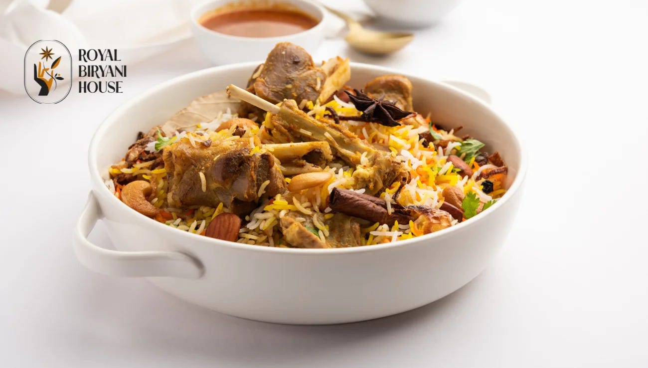 Authentic Goat Dum Biryani — Royal Biryani House Special