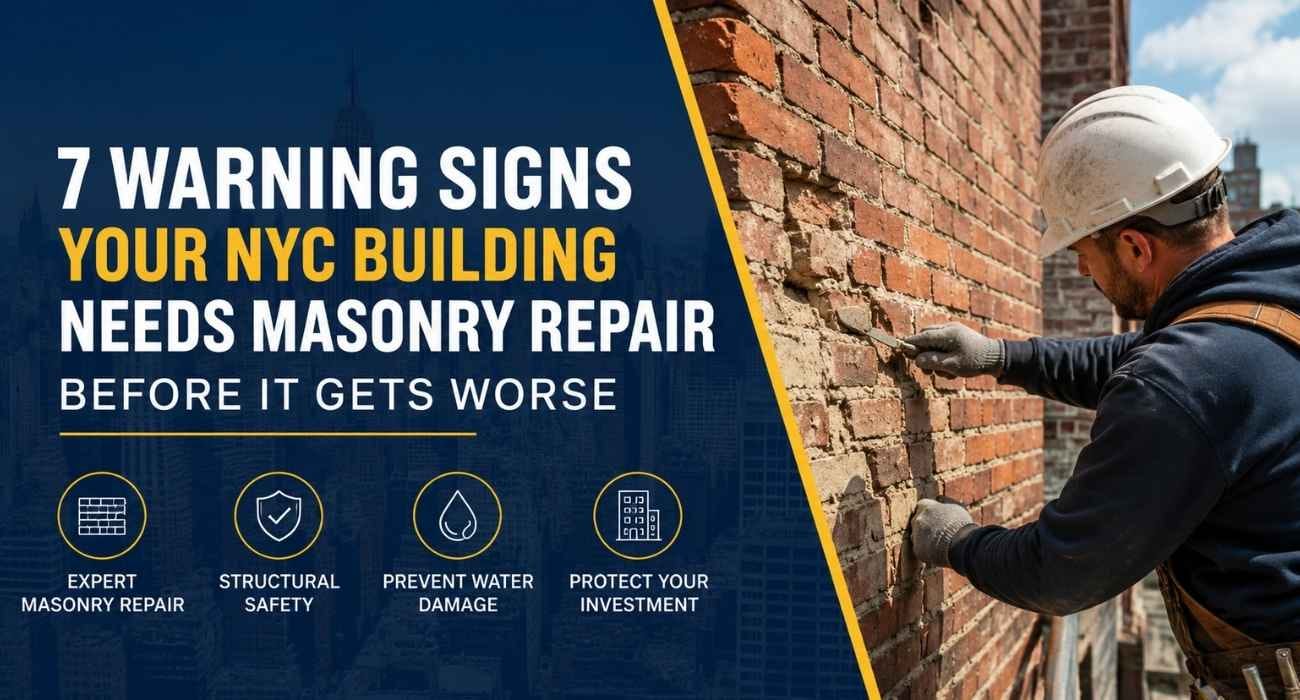 7 Warning Signs Your NYC Building Needs Masonry Repair Before It Gets Worse