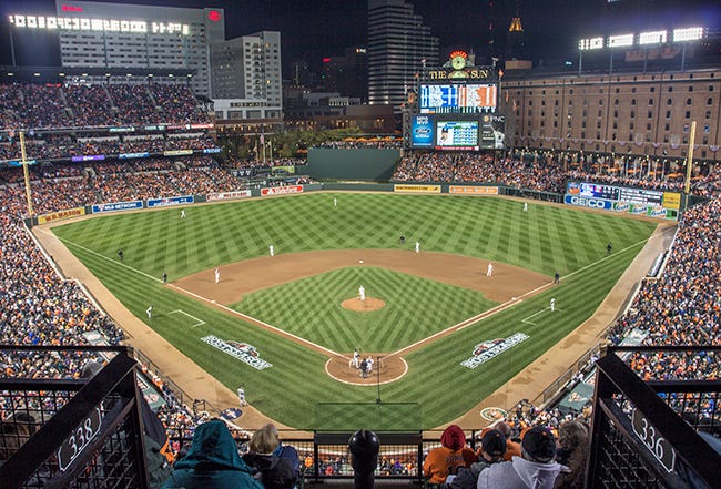 Baltimore Orioles Homage Eutaw Stree Oriole Park at Camden yards