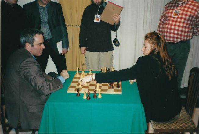 Judit Polgar goes over her best games against Kasparov