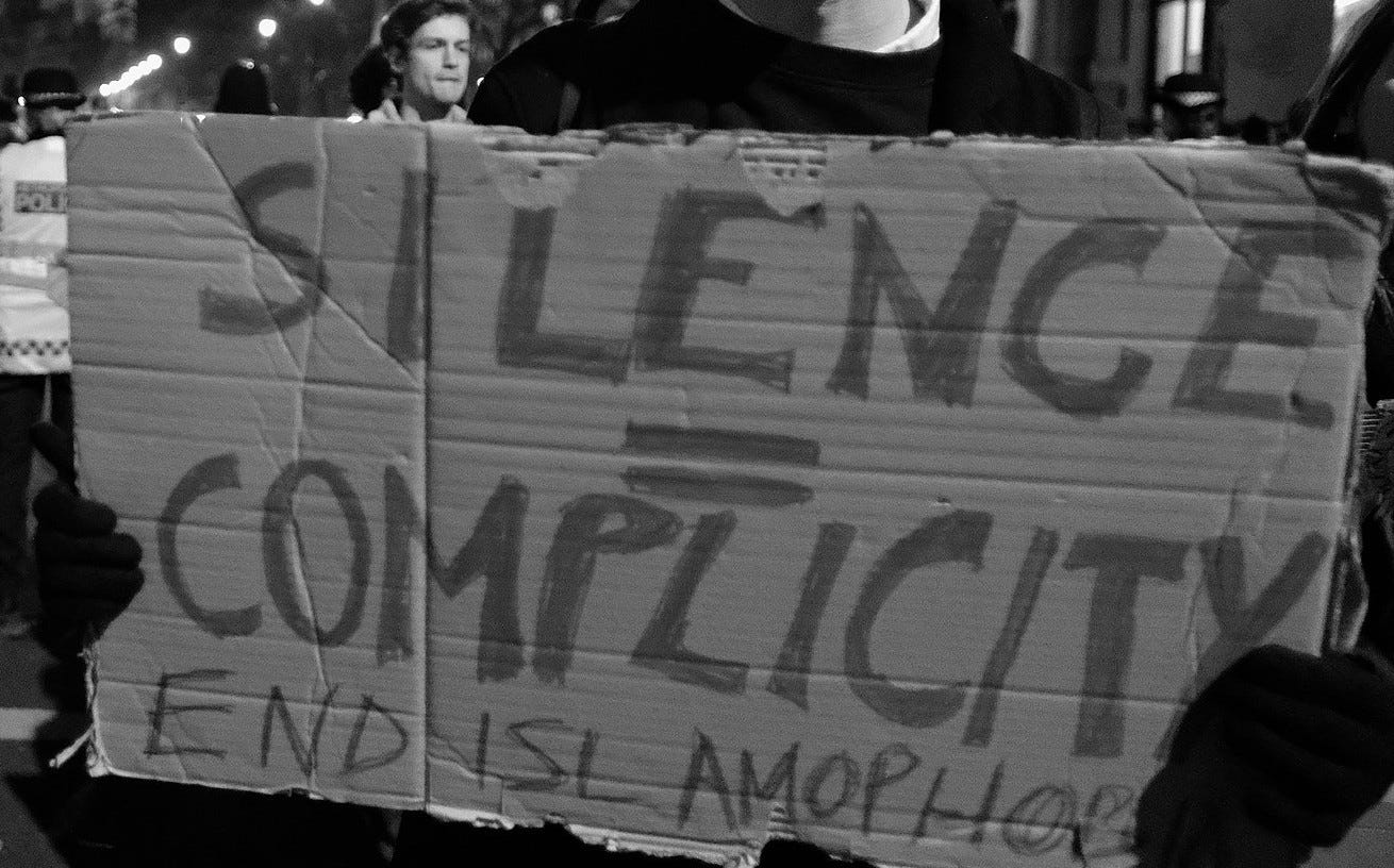“Silence is complicity”