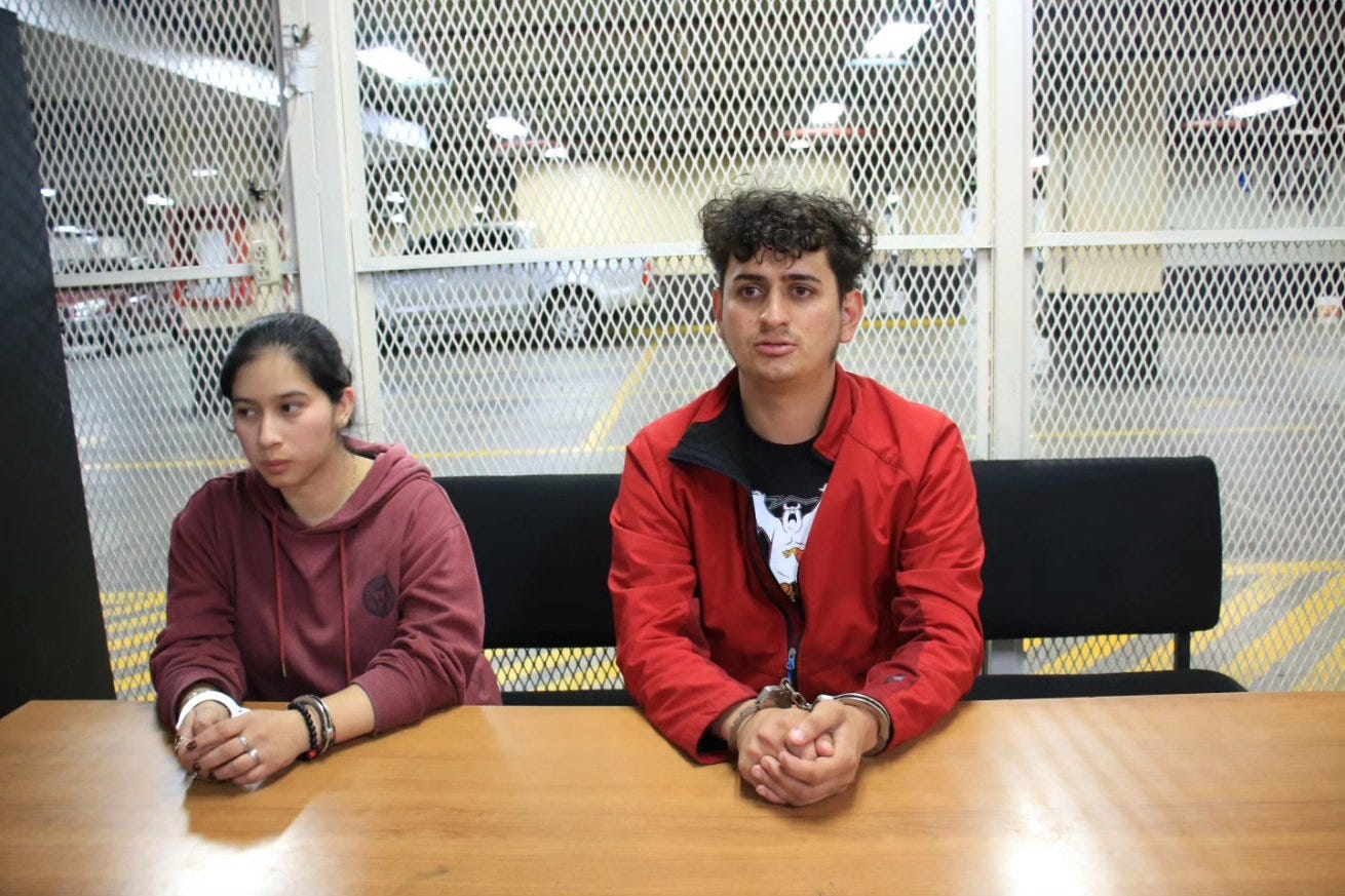 Heizel Elisa Camey Morales y a Sergio Yoel Morataya en carceltas de Torre de Tribunales.