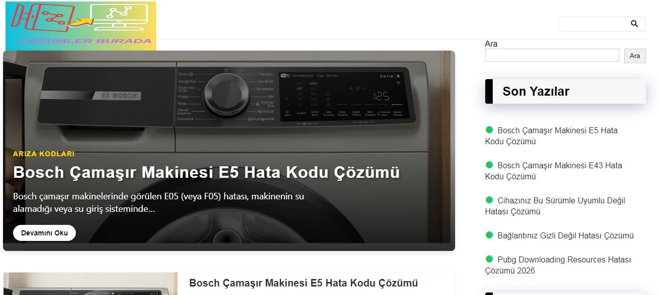 Hata Kodlari
