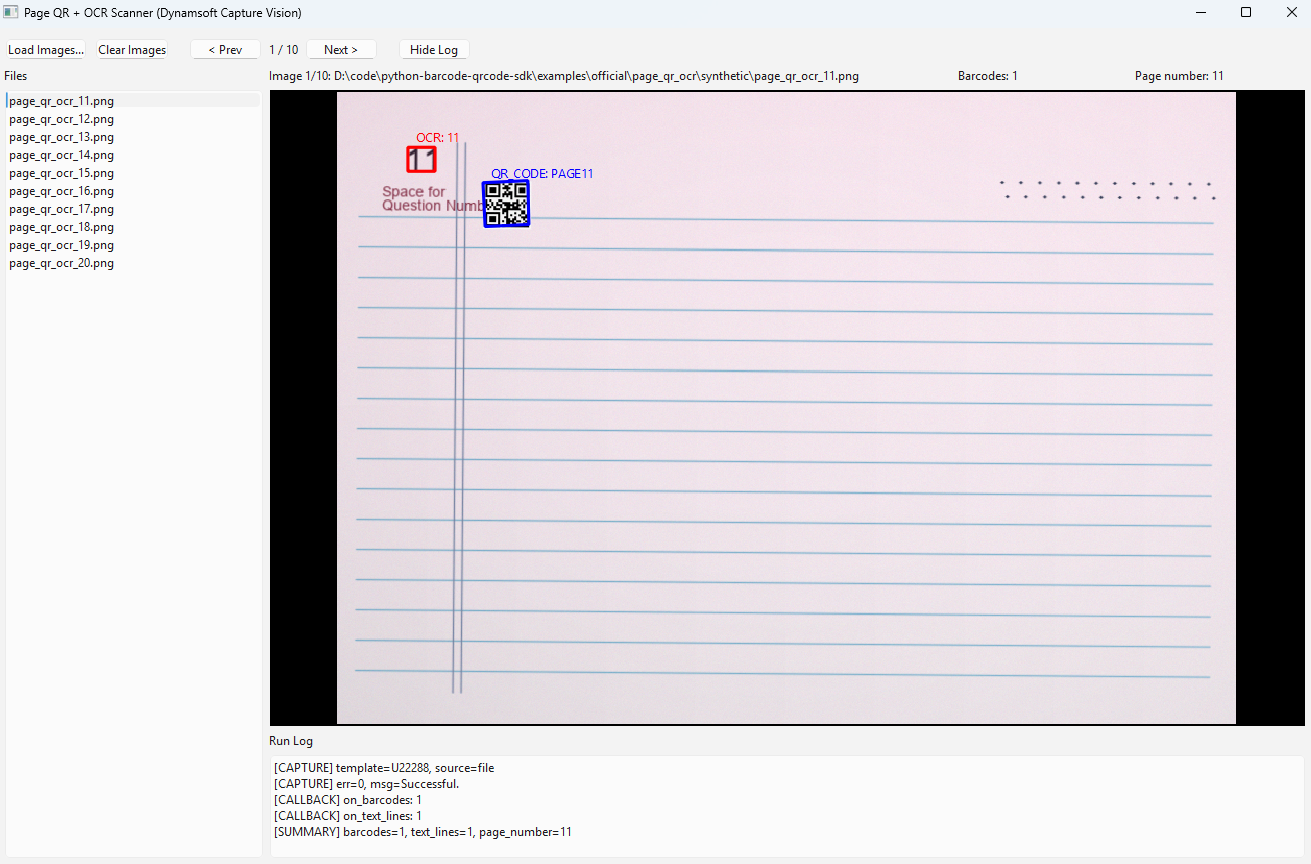 Build a Python QR Code and Page Number OCR Scanner with PySide6 and Dynamsoft Capture Vision