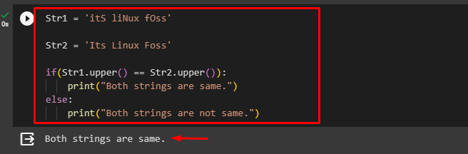 Python to upper online