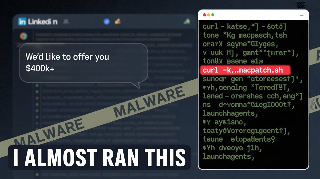 Web from LinkedinThe LinkedIn Job Offer That Tried to Hack My Mac: Inside a New Malware Campaign…