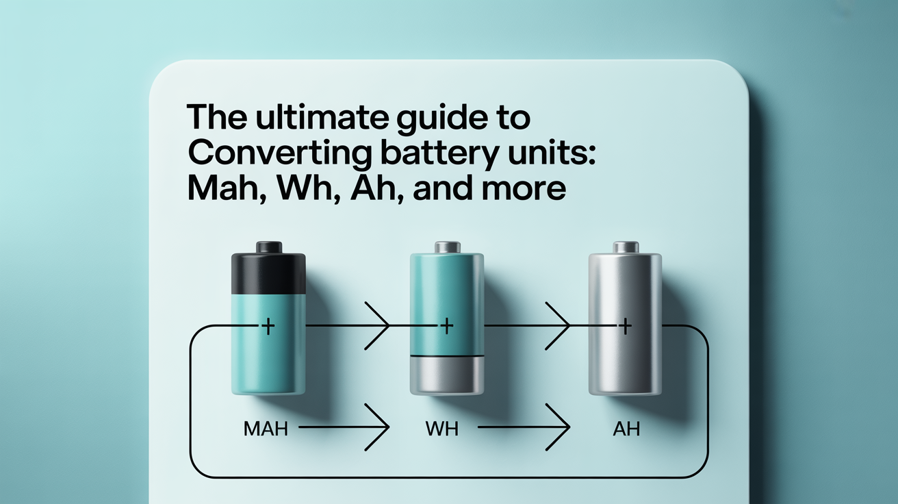 The Ultimate Guide to Converting Battery Units: mAh, Wh, Ah, and More