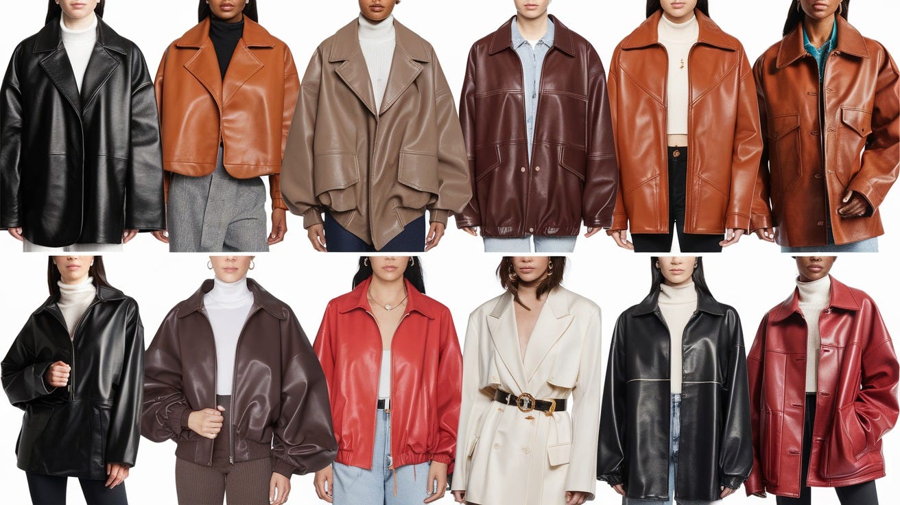12 Fashionable Ways to Style an Oversized Leather Jacket