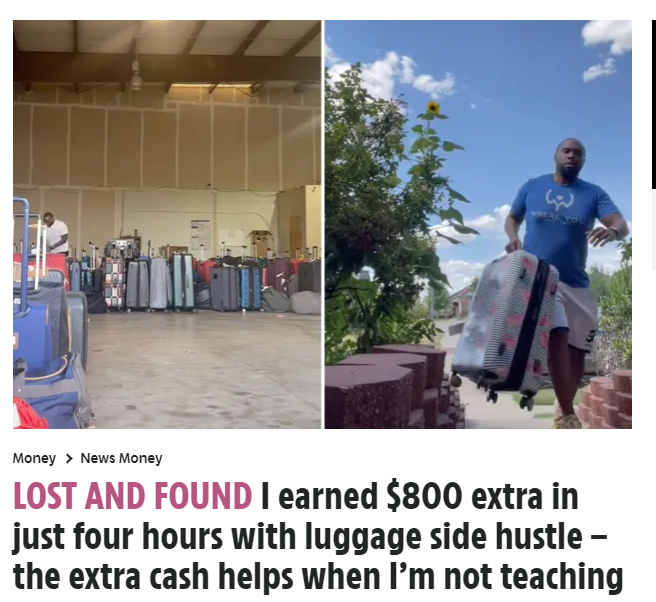 Make $800 in 4 Hours Delivering Lost Airport Luggage Using Your 