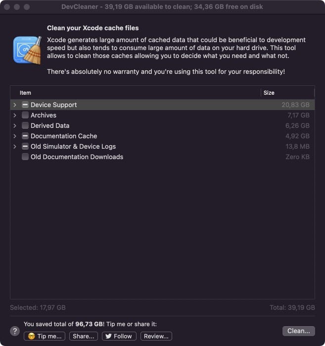 Xcode: How to Save Tons of GB. Learn to save a lot of Hard Disk 