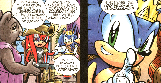 Archie Sonic Online on X: Knuckles arrived with Julie-Su and
