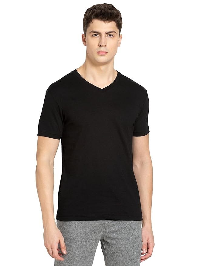 Plunging Scoop-neck Loose T-shirt