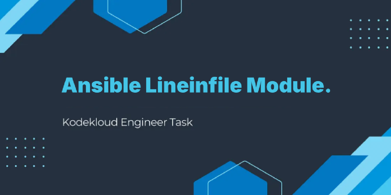 KodeKloud Engineer Day 91: Ansible Lineinfile Module.