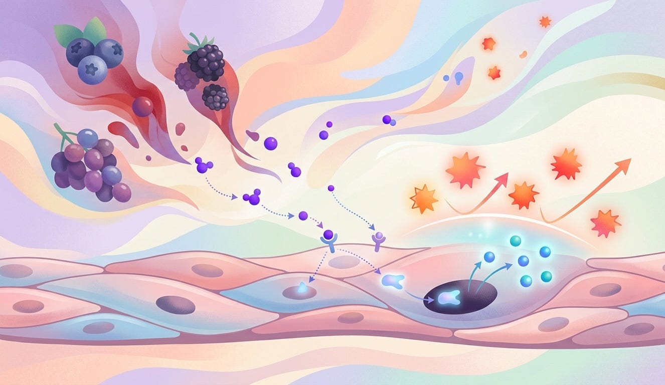 How a Dietary Anthocyanin Activates Nrf2 in Endothelial Cells