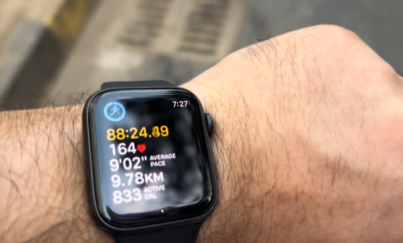 Source: Author | Running like a rookie with my Apple Watch