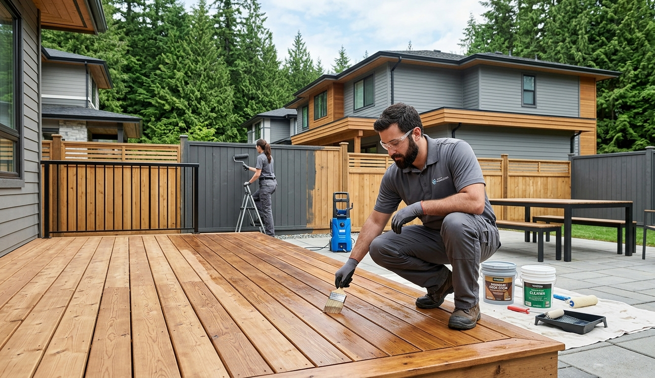 Why Deck And Fence Painting Matters In North Vancouver’s Coastal Climate