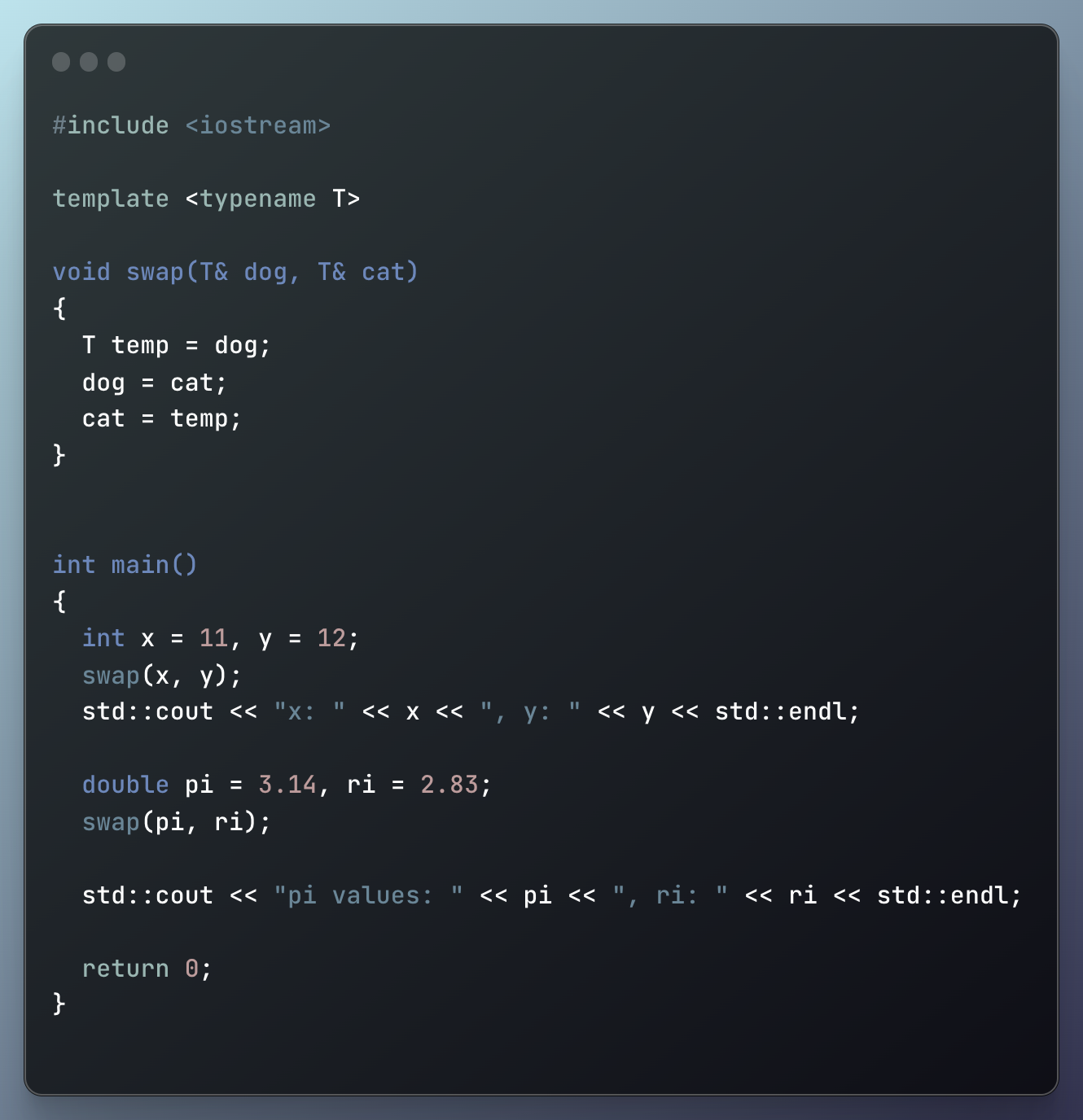 Templates , Type Hinting, Generics !