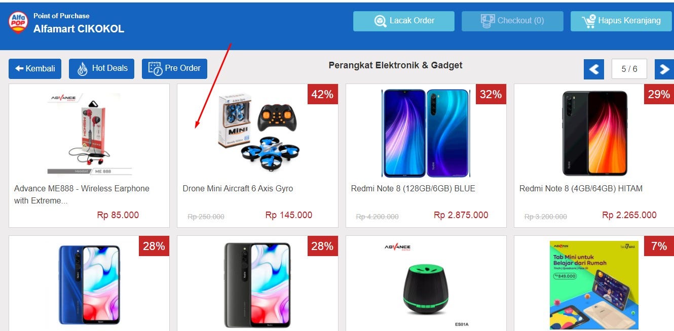 Sumber : Alfamart Cikokol